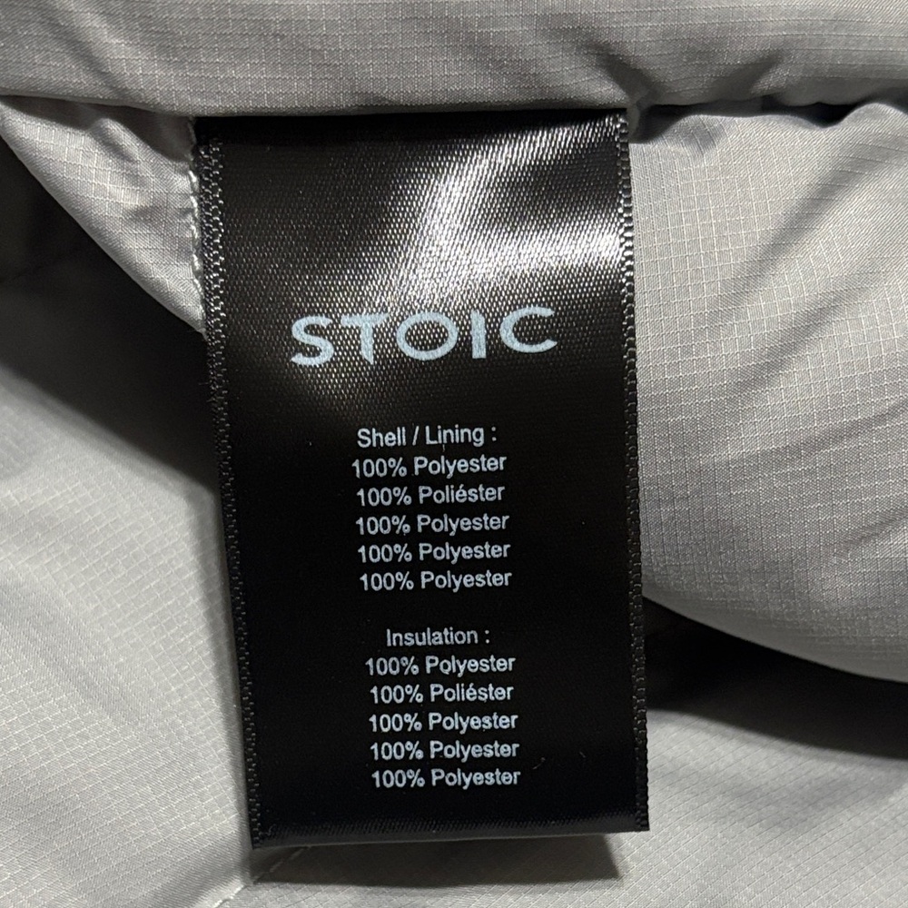 Stoic Men's Light Gray Puffer Jacket - Picture 4 of 7